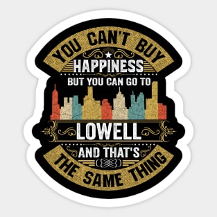 Lowell City Massachusetts State USA Flag Native American Sticker